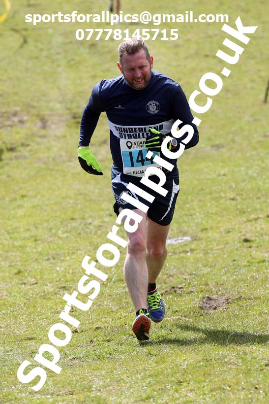 Masters men 2021 NECAA Cross Country Relays, Thornley Farm, Peterlee, Saturday, April 10th. Photo: David T. Hewitson/Sports for All Pics